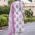 women ethnic motifs printed regular cotton kurta with trousers & with dupatta