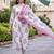 women ethnic motifs printed regular cotton kurta with trousers & with dupatta