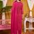 women ethnic motifs printed regular thread work kurta with trousers & with dupatta
