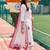 women ethnic motifs embroidered regular thread work cotton kurta with trousers & with dupatta