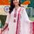 women ethnic motifs embroidered regular thread work cotton kurta with trousers & with dupatta