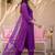 women ethnic motifs embroidered regular thread work liva kurta with trousers & with dupatta