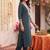 women ethnic motifs embroidered regular thread work kurta with trousers