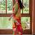 women printed regular cotton kurta with trousers
