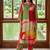women printed regular cotton kurta with trousers
