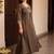women ethnic motifs embroidered regular thread work kurta with trousers