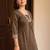 women ethnic motifs embroidered regular thread work kurta with trousers