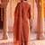 women ethnic motifs embroidered regular thread work liva kurta with trousers & with dupatta