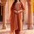 women ethnic motifs embroidered regular thread work liva kurta with trousers & with dupatta