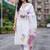 floral embroidered regular thread work liva kurta with trousers & with dupatta