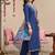 women ethnic motifs embroidered regular thread work kurta with patiala & with dupatta