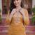 women floral embroidered regular thread work liva kurta with trousers & with dupatta