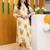 women printed regular cotton kurta with trousers