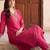 women ethnic motifs embroidered regular thread work kurta with trousers
