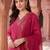 women ethnic motifs embroidered regular kurta with trousers & with dupatta