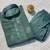 Green soft heavy silk sequins embroidered kurta pajama