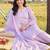 women ethnic motifs embroidered regular thread work cotton kurta with trousers & with dupatta