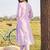 women ethnic motifs embroidered regular thread work cotton kurta with trousers & with dupatta