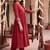 women empire thread work liva kurta with trousers
