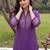 women printed regular kurta with trousers