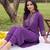 women printed regular kurta with trousers