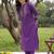 women printed regular kurta with trousers
