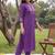 women printed regular kurta with trousers