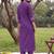 women printed regular kurta with trousers
