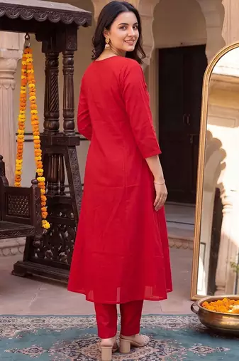 women empire kurta with trousers & with dupatta