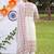 ethnic motifs printed regular cotton kurta with trousers & with dupatta