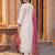 women ethnic motifs embroidered regular kurta with trousers & with dupatta