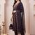 women ethnic motifs embroidered regular kurta with trousers & with dupatta