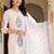 women ethnic motifs printed regular cotton kurta with trousers & with dupatta