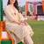 women printed regular kurta with trousers