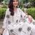 women ethnic motifs printed regular cotton kurta with trousers