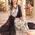women floral printed regular cotton kurta with trousers & with dupatta
