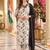 women floral printed regular cotton kurta with trousers & with dupatta