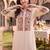 women ethnic motifs embroidered regular thread work kurta with pyjamas