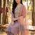 women floral embroidered regular thread work kurta with trousers & with dupatta