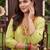 women ethnic motifs embroidered empire thread work liva kurta with trousers