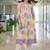 women floral printed empire cotton kurta with trousers