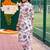 women floral printed regular cotton kurta with trousers