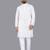 White rayon chikankari lucknowi schifli work kurta pajama