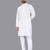 White rayon chikankari lucknowi schifli work kurta pajama