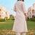 women floral embroidered regular thread work kurta with trousers