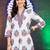 women floral printed regular cotton kurta with trousers