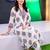 women floral printed regular cotton kurta with trousers