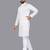 White rayon chikankari lucknowi schifli work kurta pajama