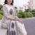 women ethnic motifs printed regular cotton kurta with trousers & with dupatta