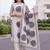 women ethnic motifs printed regular cotton kurta with trousers & with dupatta